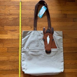 NWT  Canvas Horse Tote